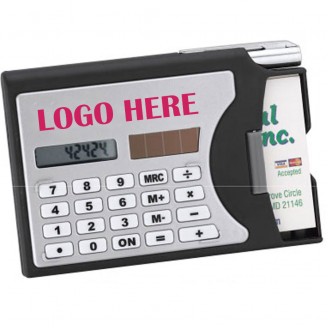 Calculator/Business Card Holder